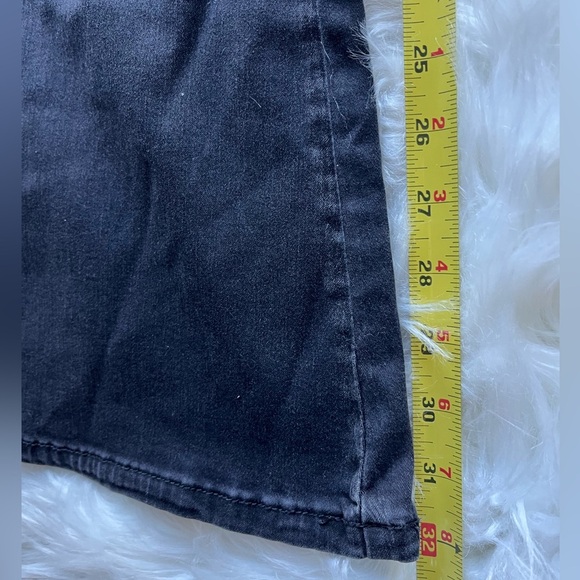 🆕 Kan Can Women's High Rise Flare Jeans Size 24/32 Charcoal Black Stretch Denim - Picture 11 of 12
